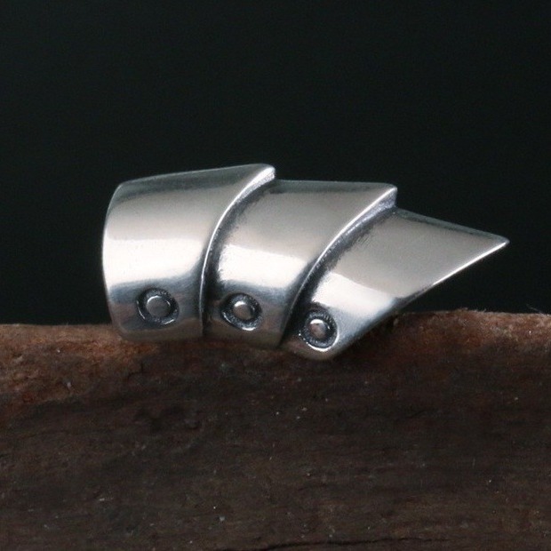 Men's 925 silver plated ear clips for no ear hole ear jewelry men and women domineering armor ear bone clip gift