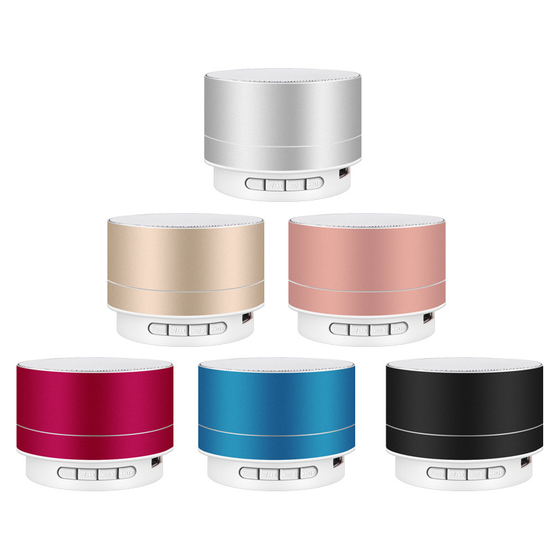 A10 Metal Bluetooth Speaker Customizable LOGO Bass Subwoofer Wireless Crackle Bluetooth Speaker Gift