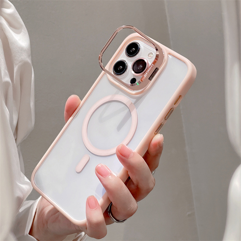 Compatible with Apple 17 Pro Max phone case iPhone 15/14 same color lens film U1 invisible bracket with magnetic