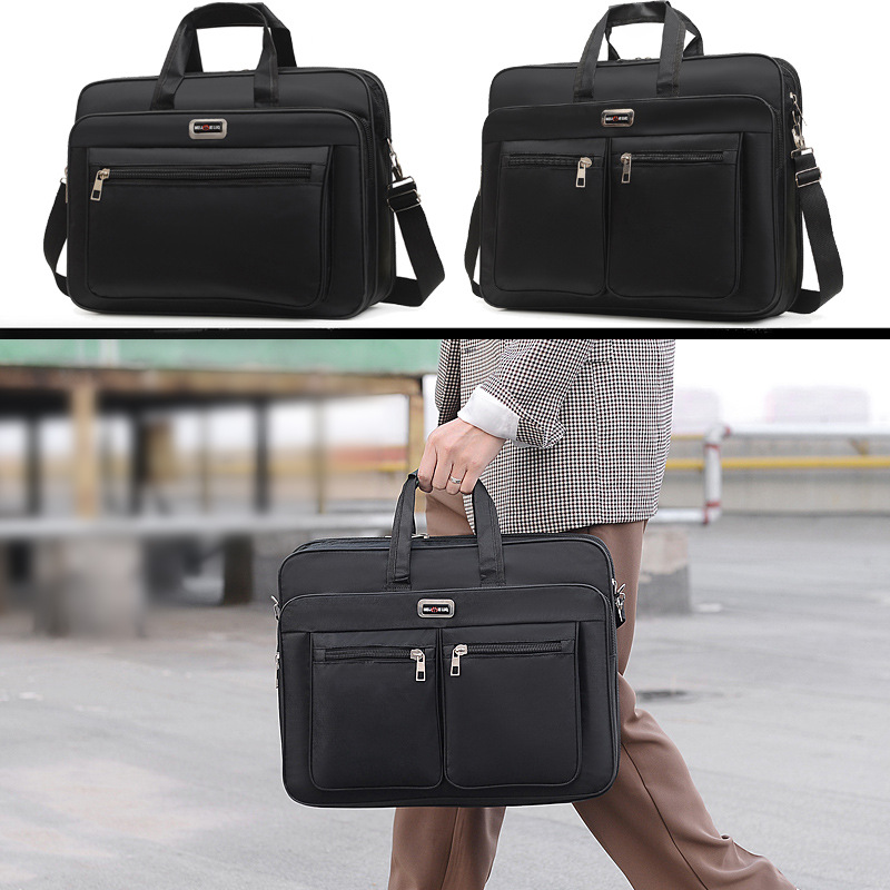 Handheld shoulder laptop tablet computer bag 15 inch office business trip student printing large capacity computer bag