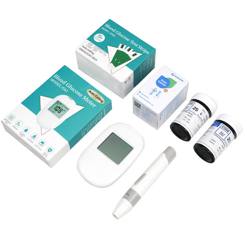 Blood Glucose Meter Home Blood Sugar Test Monitor High Blood Sugar Medical Blood Glucose Meter Tester Set Automatic