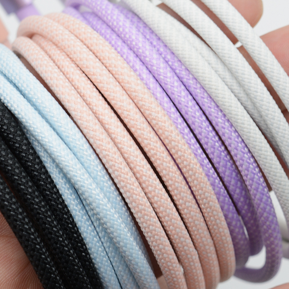 Dedicated Aluminum Shell Braided Fast Charging Data Cable for Apple Huawei Phone PD27W Dual Type-C Charging Cable