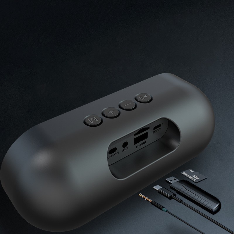 Private mold portable outdoor wireless Bluetooth audio with flowing RGB colorful light Bluetooth speaker