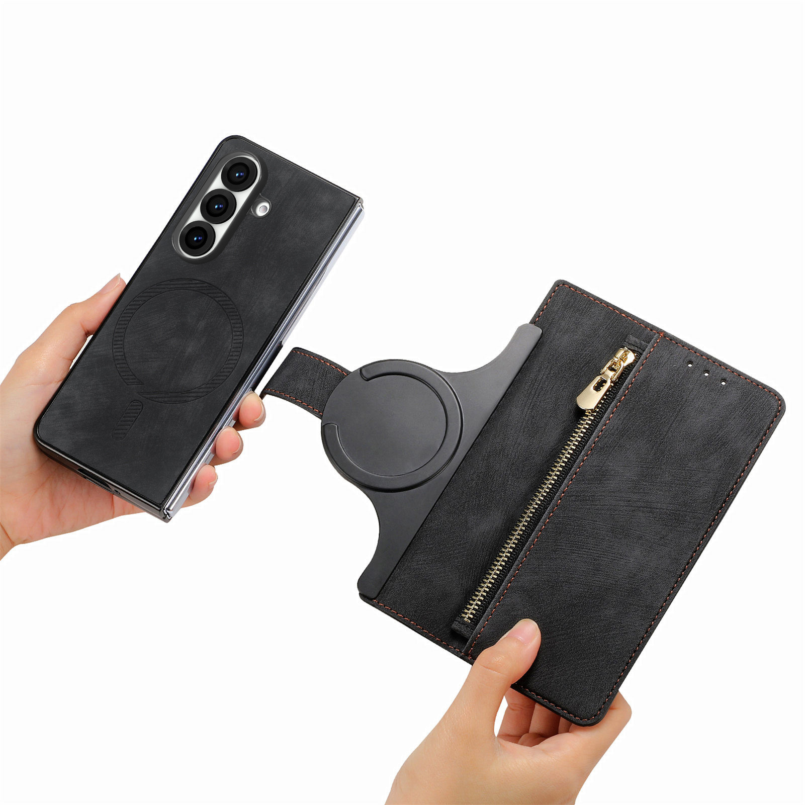 For Samsung Z Fold7 new magnetic two-in-one cover detachable phone leather case zfold7 case