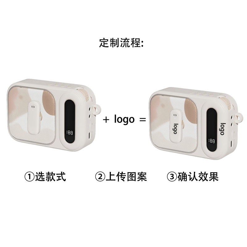 Wireless Clip-on Amplifier for Street Vending, Loud Speaker, Recording, Portable Outdoor Amplifier, Loud Speaker