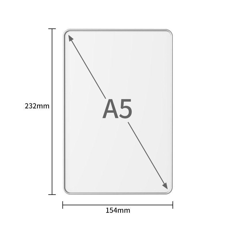 20-inch Frameless LCD Whiteboard Microcapsule Magnetic Practice Writing Drawing Board White Background Blackboard Eye-Protective Handwriting Board