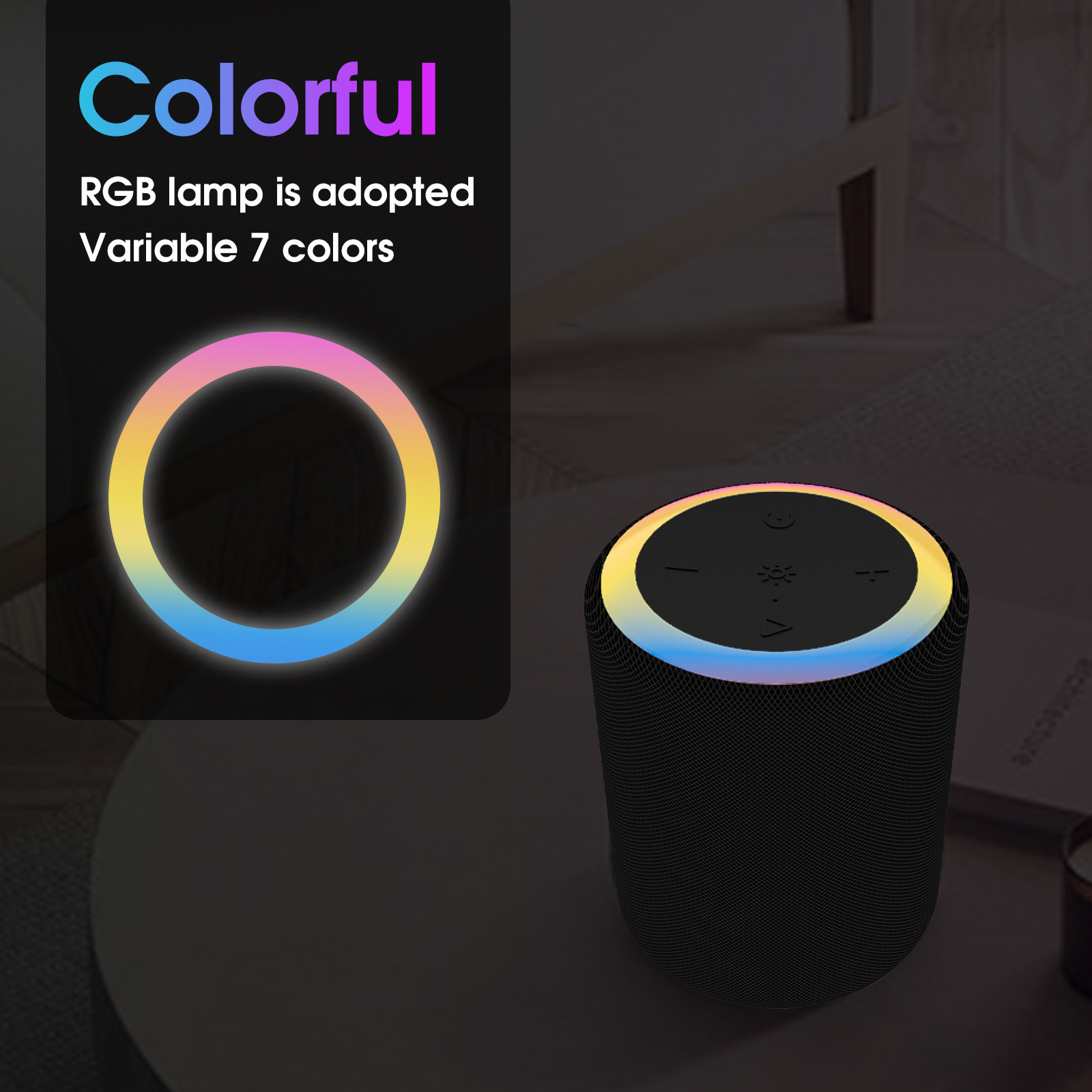 Outdoor Waterproof Bluetooth Speaker Cylinder Small Steel Cannon Colorful Mini Speaker Portable Fabric Audio