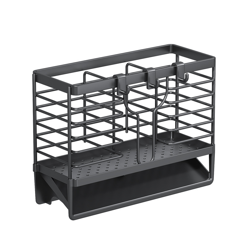 kitchen chopstick holder home use drain transparent storage rack for forks, knives, and spoons chopstick basket barrel wall-mounted