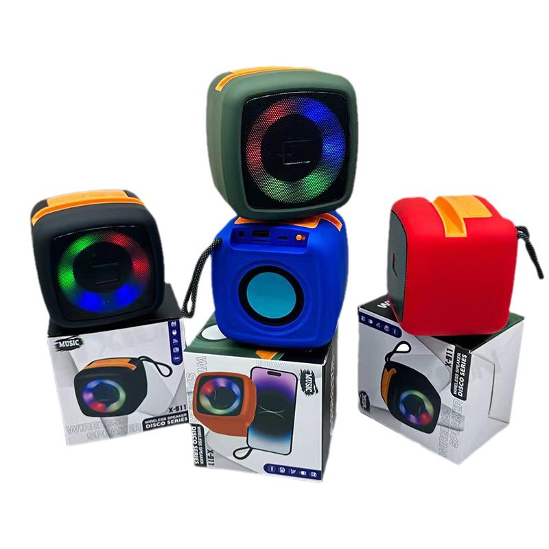New Colorful X-911 Speaker + Stand Bluetooth Speaker Wireless Mini Outdoor Portable Handheld Subwoofer High Pitch