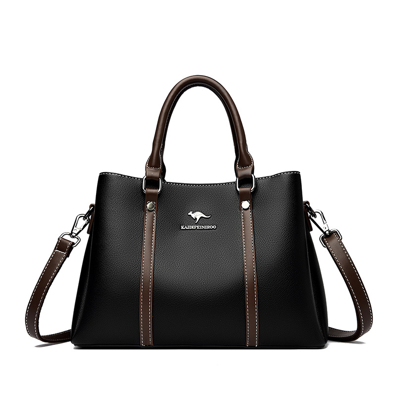 2026 New Shoulder Crossbody Bag Large Capacity Color Contrast Tote Commuter Handbag Women's Handbags