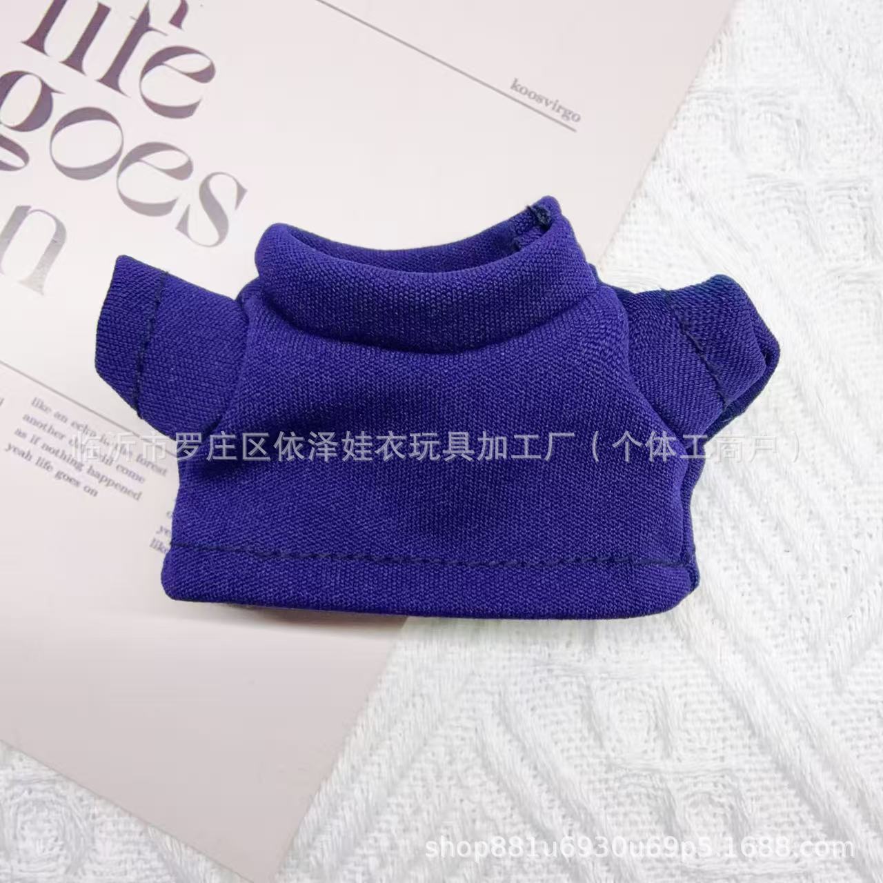 Gate Dog T-shirt Cotton Doll Toy 10cm Doll Clothes Accessories Suitable for Labubu Clothes Meimei Pendant Short Sleeve