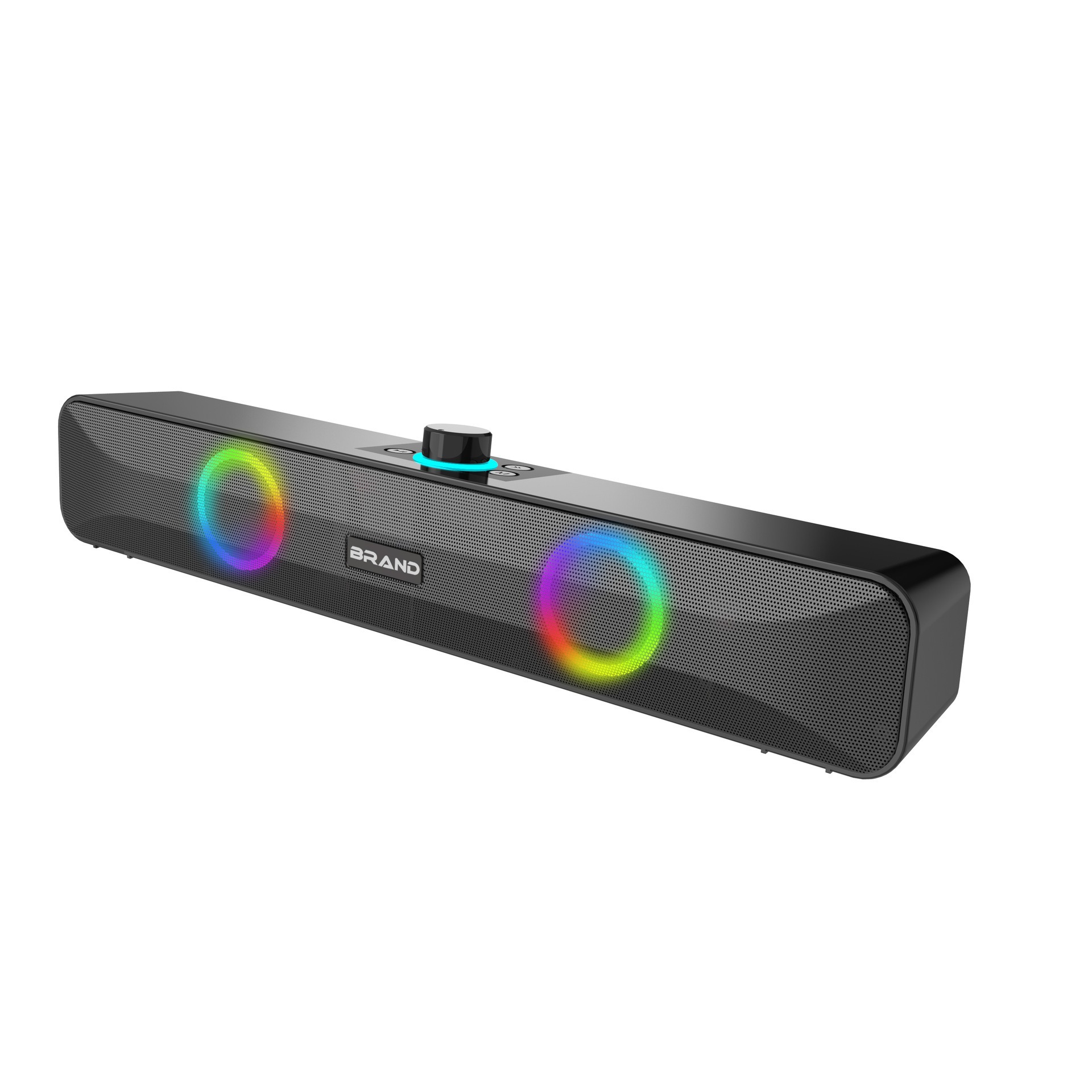 Long soundbar Bluetooth speaker desktop gaming audio long battery life loud volume stereo