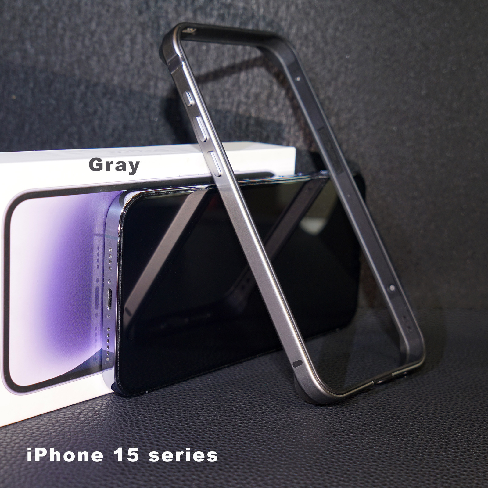Ultra-thin Metal Frame Case for iPhone 15 Pro Max iPhone 15 Anti-drop 16E