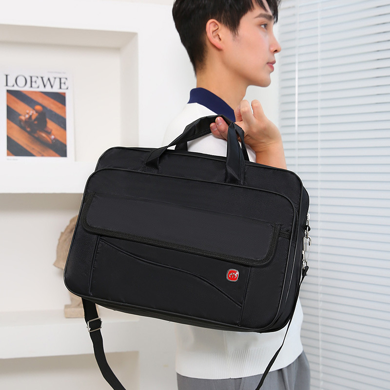 Oxford cloth men's 14 inch computer bag new single shoulder crossbody bag business briefcase casual sports hand backpack