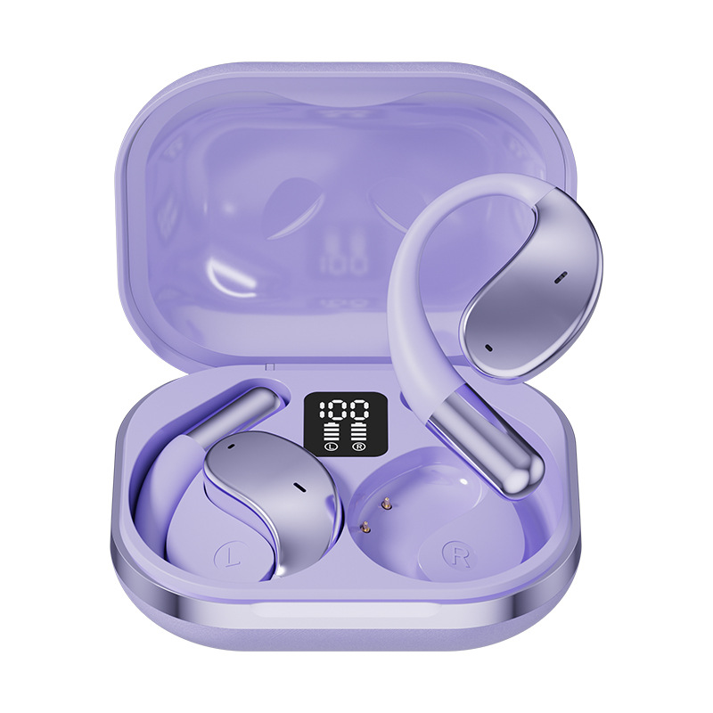 2025 New Bluetooth Earphones Hanging Ear Type In-Ear-Free Open Wireless High Sound Quality Ultra-Long Battery Life Long Wear Without Pain