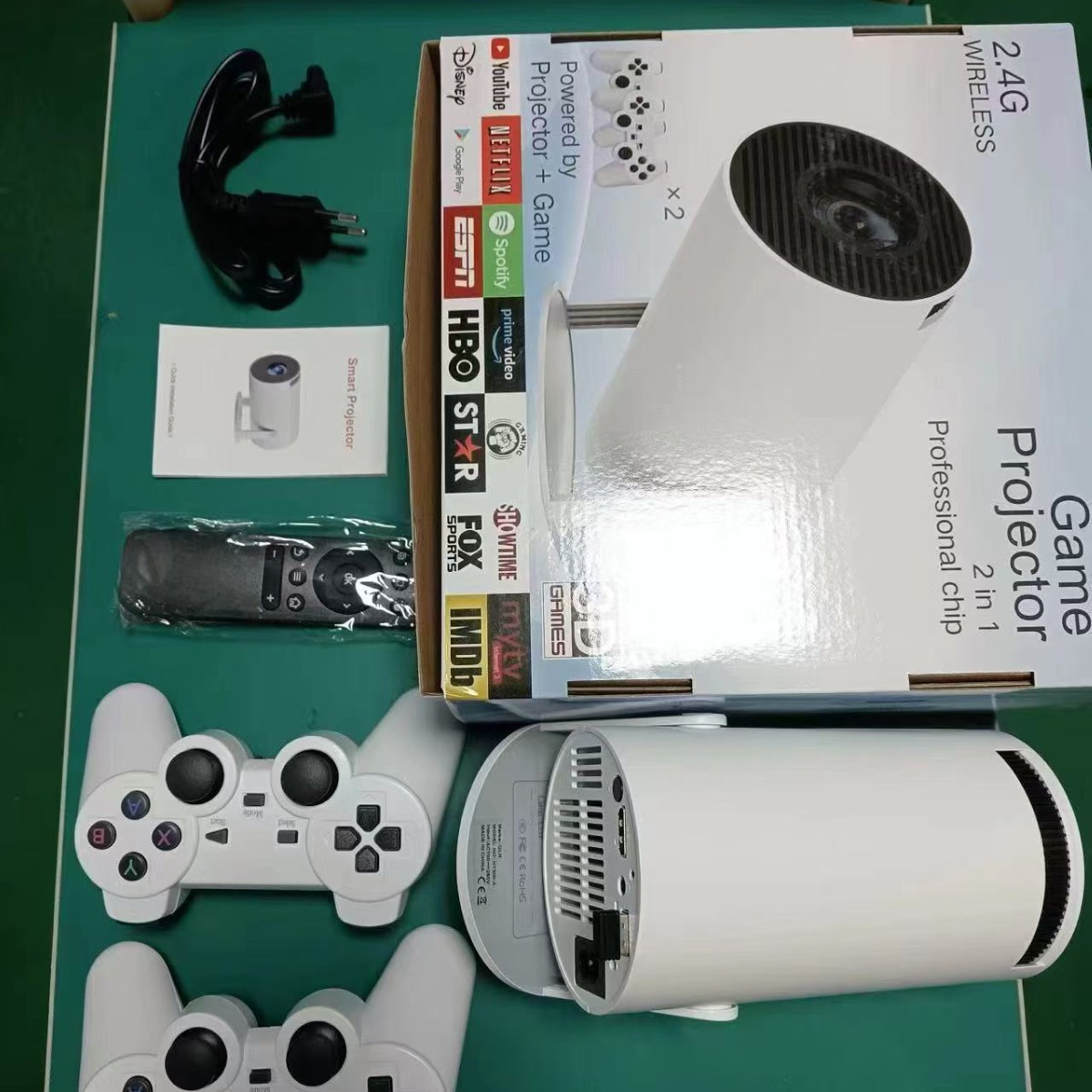 HY300 Game Edition Projector HD Portable Projector Wireless Phone M300Max Projector