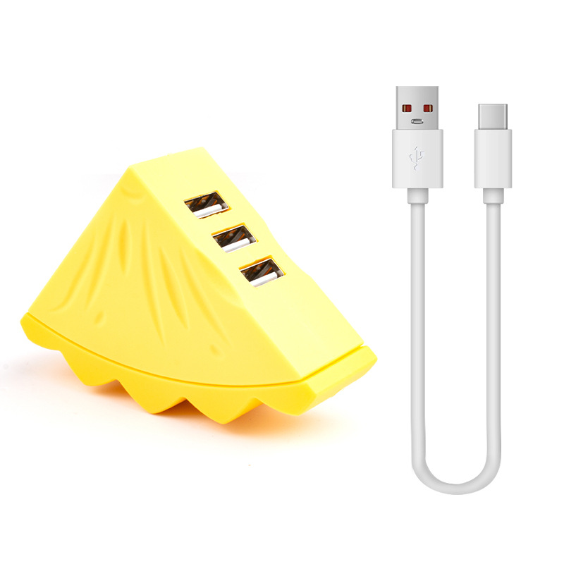 New Cartoon Hub Multi-function Expansion Laptop Hub Fruit Hub 3-port Splitter