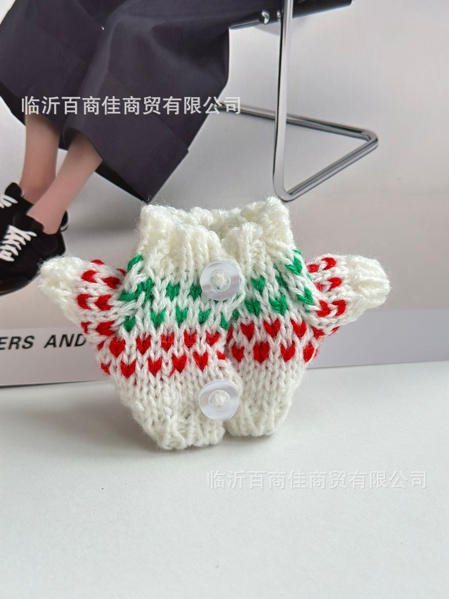 绿红满天星纽扣款 · 高5CM----------宽5CM