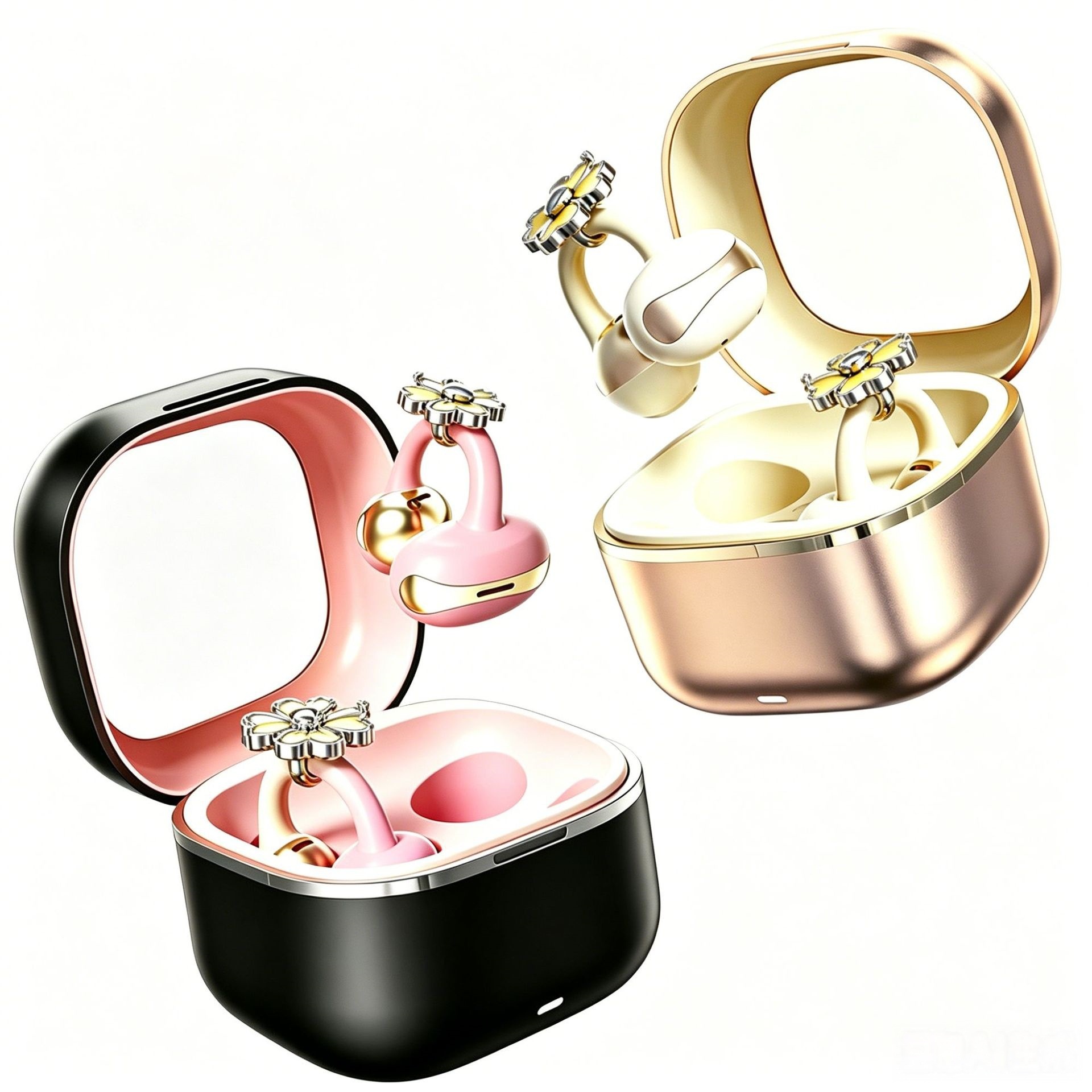 NE-13s Earring Bluetooth Earphones Mini Compact Noise Cancelling TWS Wireless Female Earphones Bulk Supply