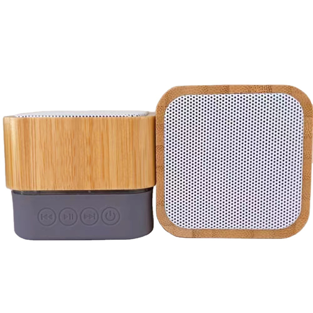 Wooden Bluetooth speaker mini small speaker wood wireless speaker card gift digital