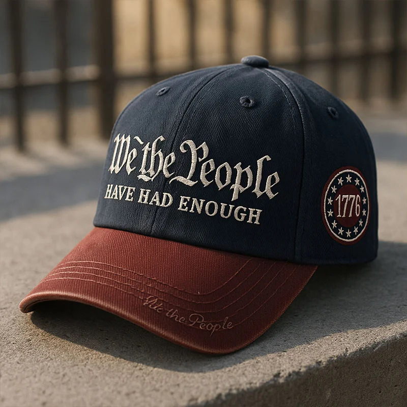 WETHEPEOPLE Embroidered Baseball Cap US Independent Station Distressed Outdoor Sun-Protective Hat Women's Visor Cap