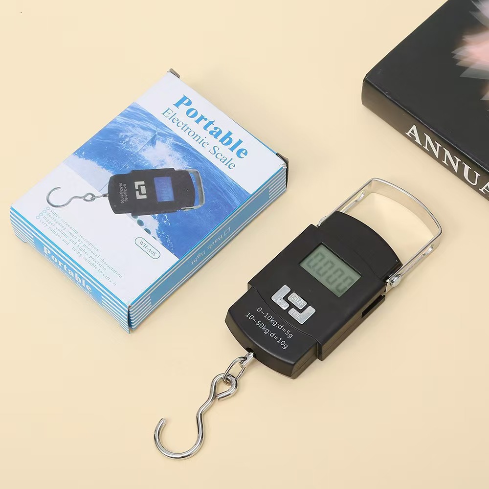 electronic scale gram scale portable hand scale A08 weighing non-commercial food spring scale household luggage scale