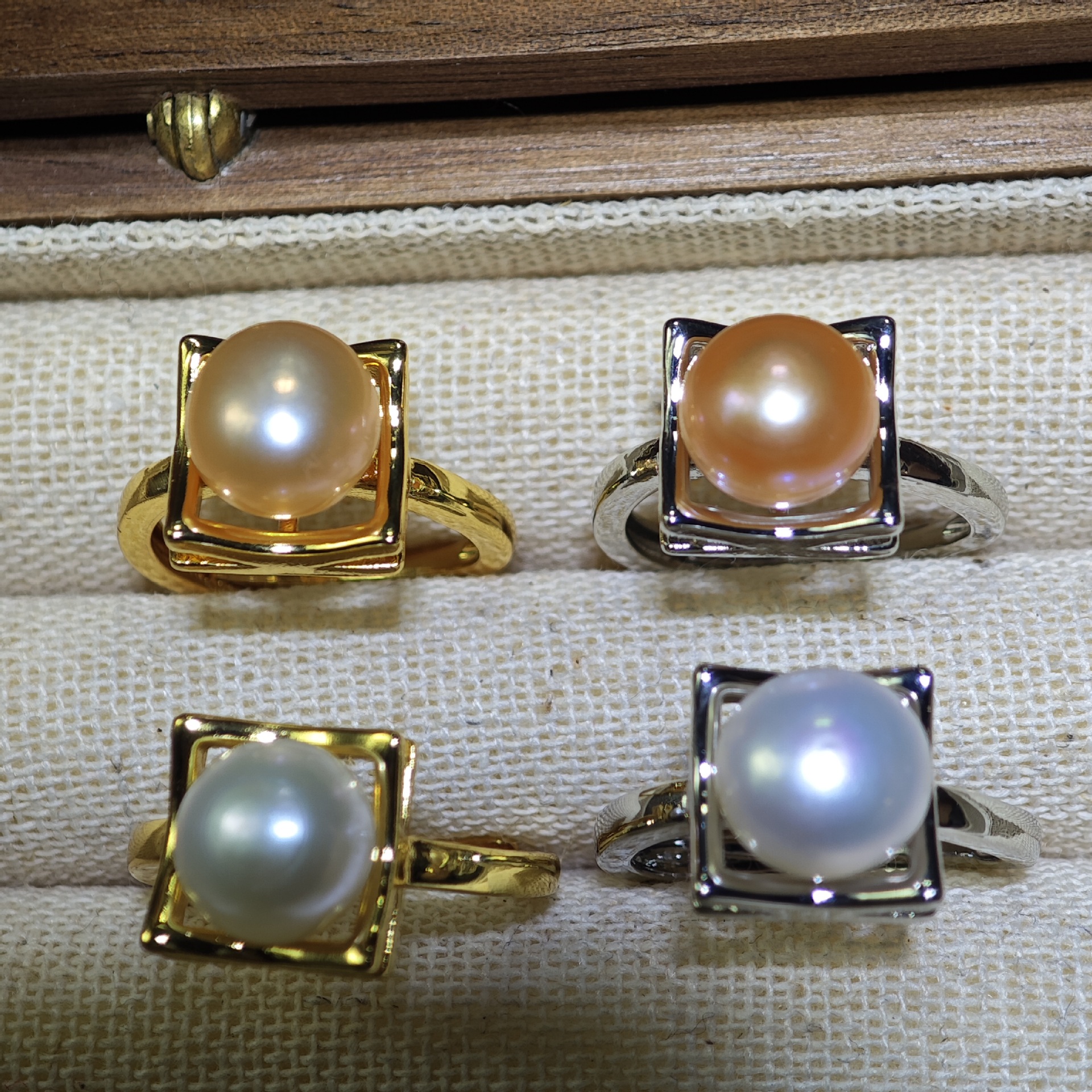 金色拖+白珍珠 · 4058M同款