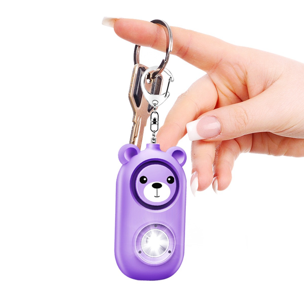 Children Self-defense Women Anti-wolf Elderly Emergency Call Personal Portable Alarm USB Charging Strobe Light