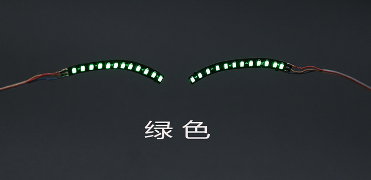 New LED Glowing Eyelash Sticker Eight Kinds of Flash False Eyelashes Night Light Non-Implantable Halloween