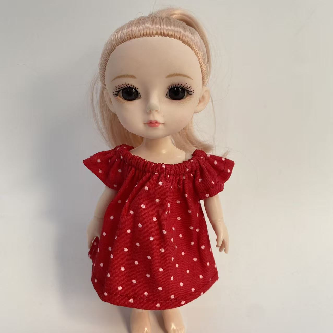 Small skirt 14cm,掌门狗 dress 10cm pendant doll top suitable for Labubu doll clothes accessories