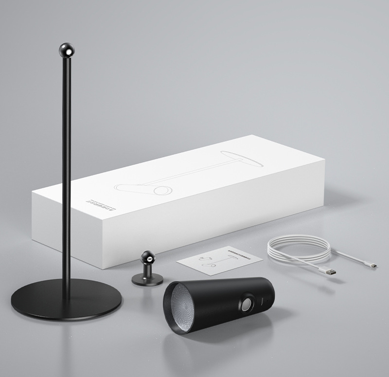 Multifunctional magnetic charging desk lamp reading eye-protection study dormitory children college student bedroom bedside clip lamp