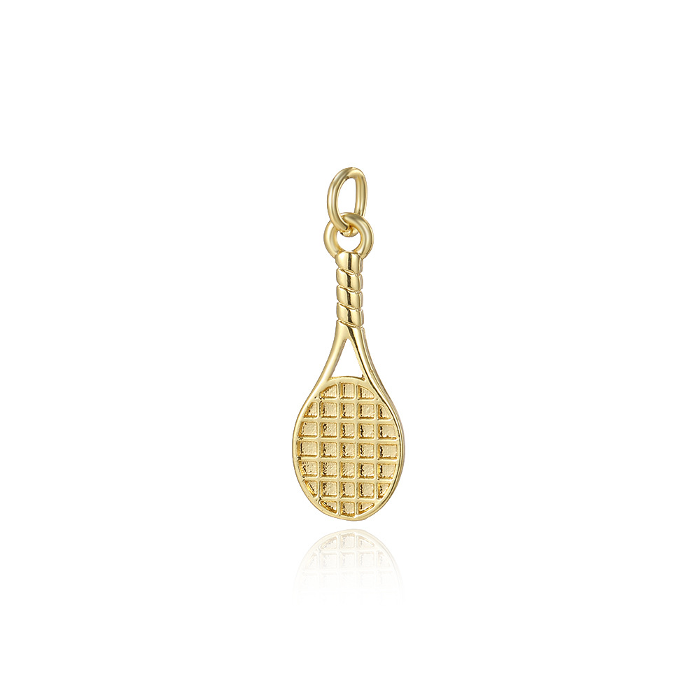 Niche sports style series tennis racket badminton racket pendant for necklace bracelet DIY jewelry accessories