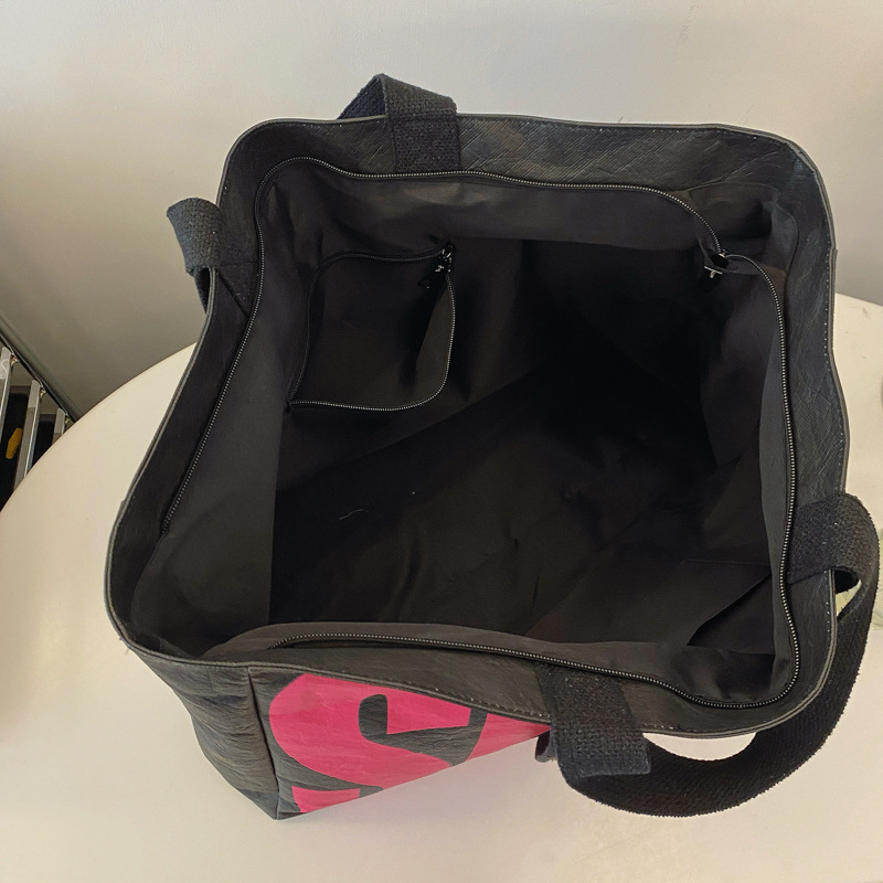 Large Capacity Tote Bag Women 2024 Autumn Winter New Letter Print Shoulder Bag Women's Bag