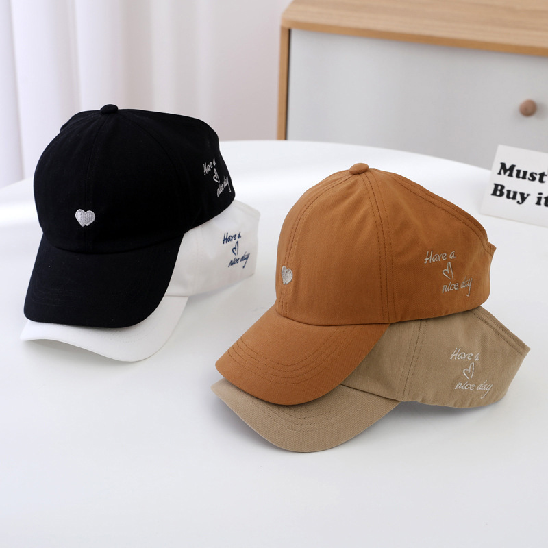 Children's Parent-Child Baseball Cap Summer Ponytail Girl Hollow Top Hat Baby Sun Hat Sunscreen Visor Cap