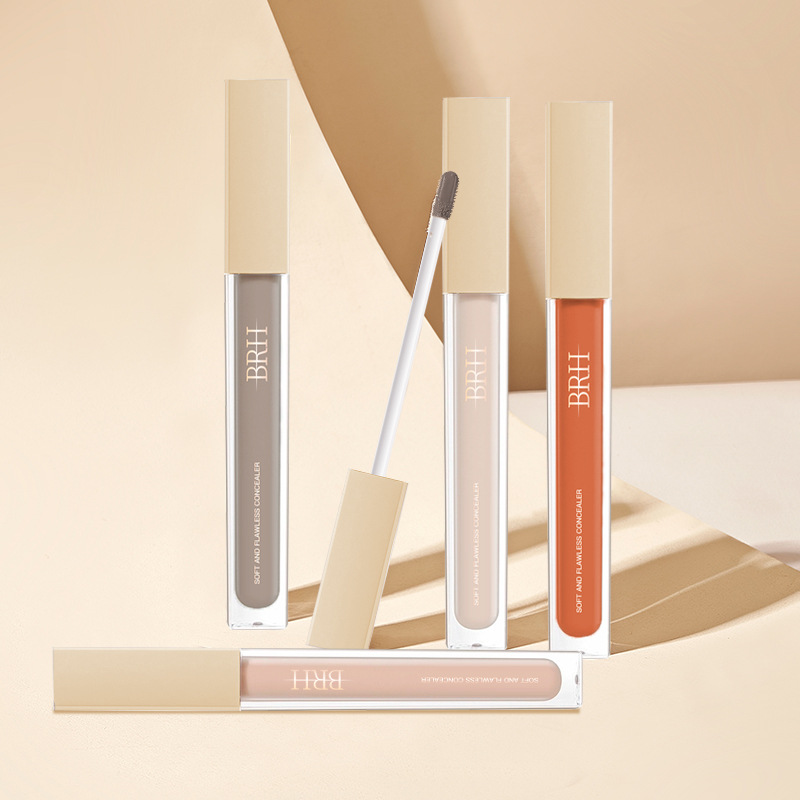 BRH Color-Changing Concealer Liquid Contour Brightening Liquid Cover Dark Circles Acne Scars Imperfections Brighten Tear Trough Contour Liquid Orange