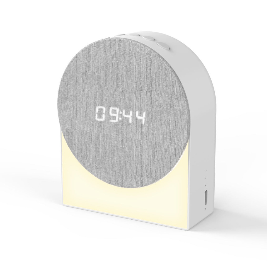 New Multifunctional Fabric Sleep Aid White Noise Night Light Bluetooth Speaker with Timer Clock Alarm White Noise