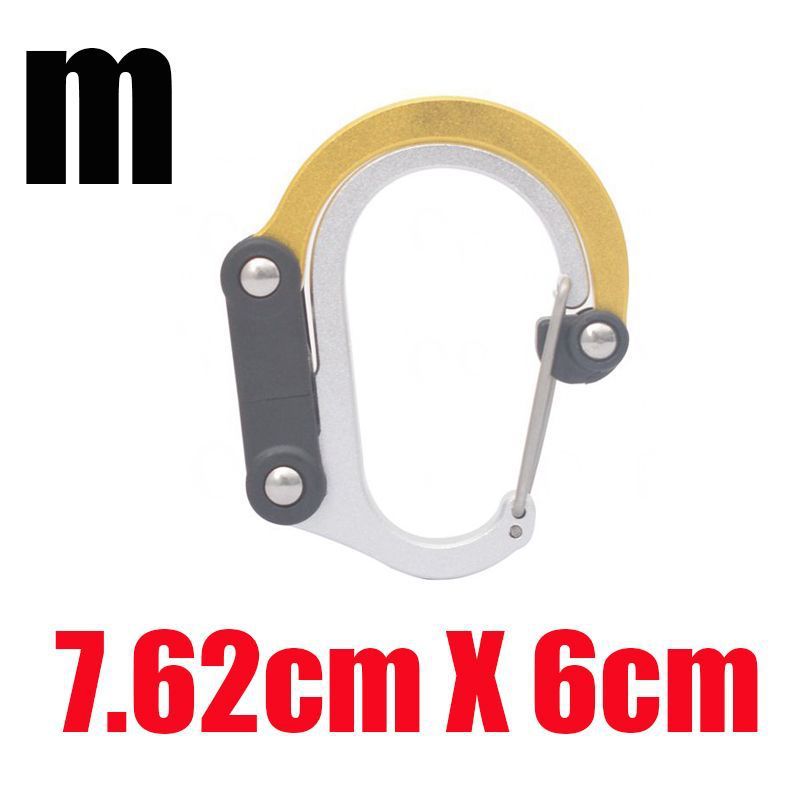 D-Shape Carabiner Aluminum Alloy Quick Hook Outdoor Sports Equipment Tool Multi-Functional Safety Outdoor Climbing Carabiner