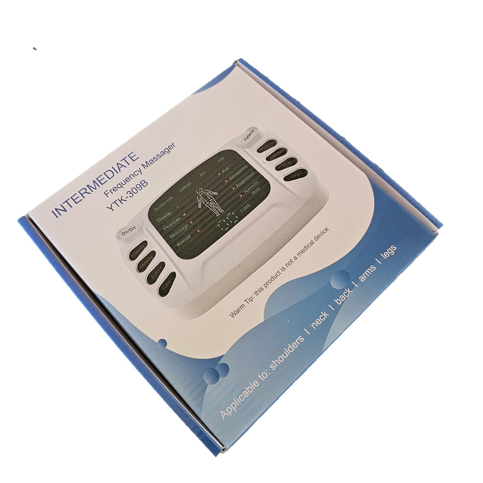 Medium frequency massager color frequency dual channel output home digital meridian physiotherapy massage device smart pulse foot therapy patch