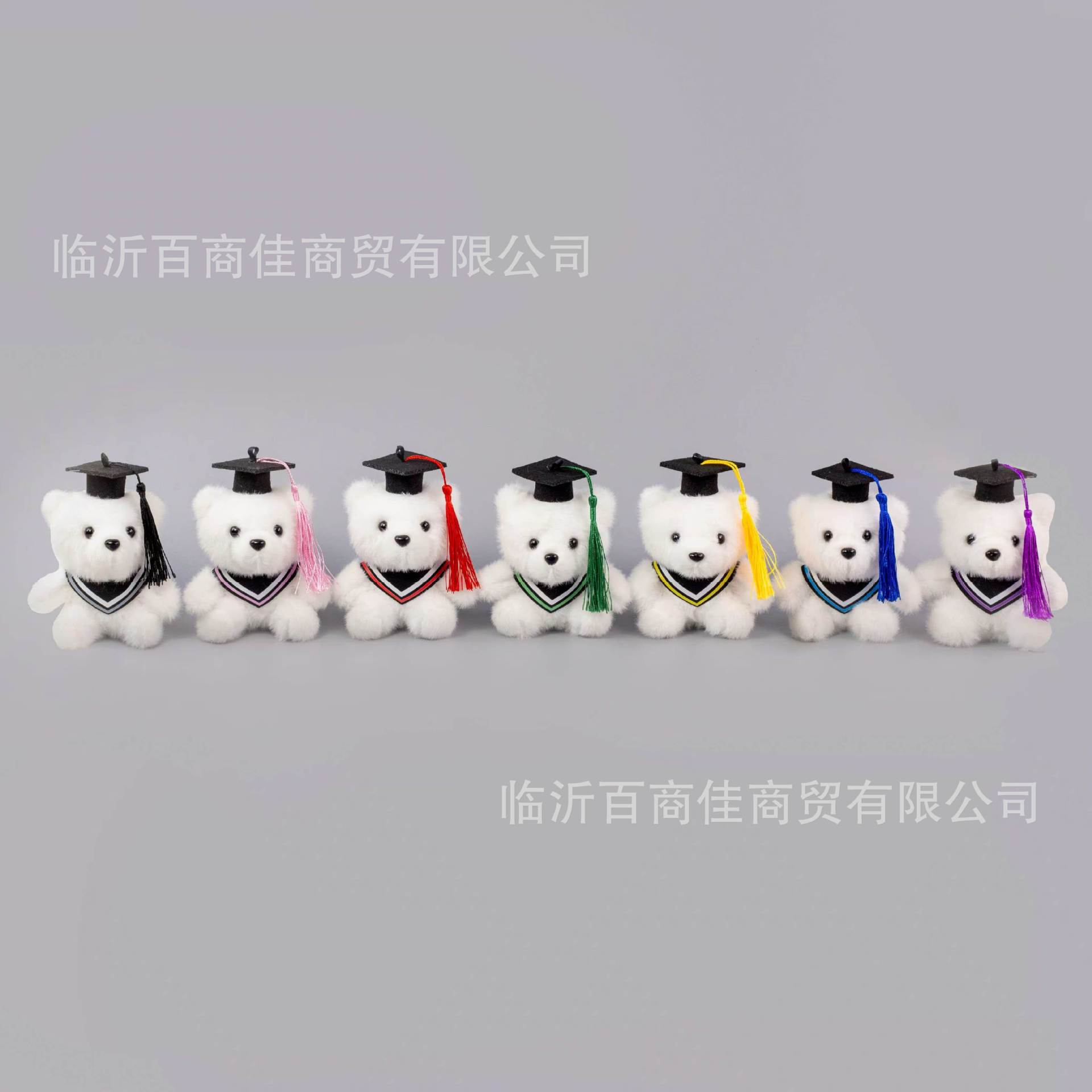 15CM doctoral uniform graduation bear plush toy teddy bear graduation souvenir with doctoral cap scarf doll clothes
