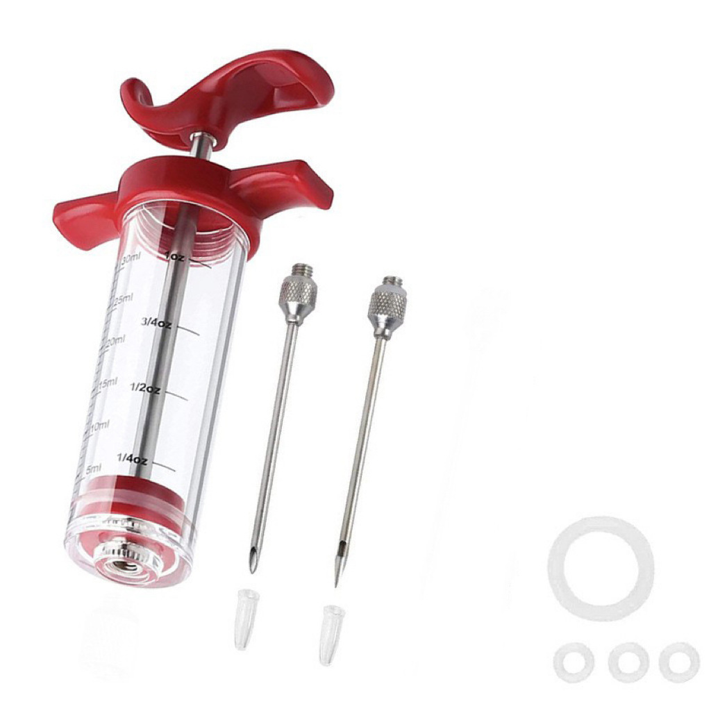 Roast Juice Injector Set Seasoning Injector Hardware Turkey Needle BBQ Food Needle Kitchen Roast Meat