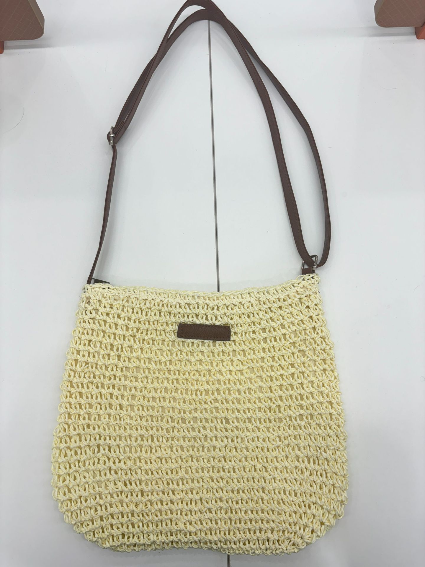 Summer Large Capacity Single Shoulder Straw Woven Bag New Handwoven Crossbody Bag Women's Vacation Beach Bag