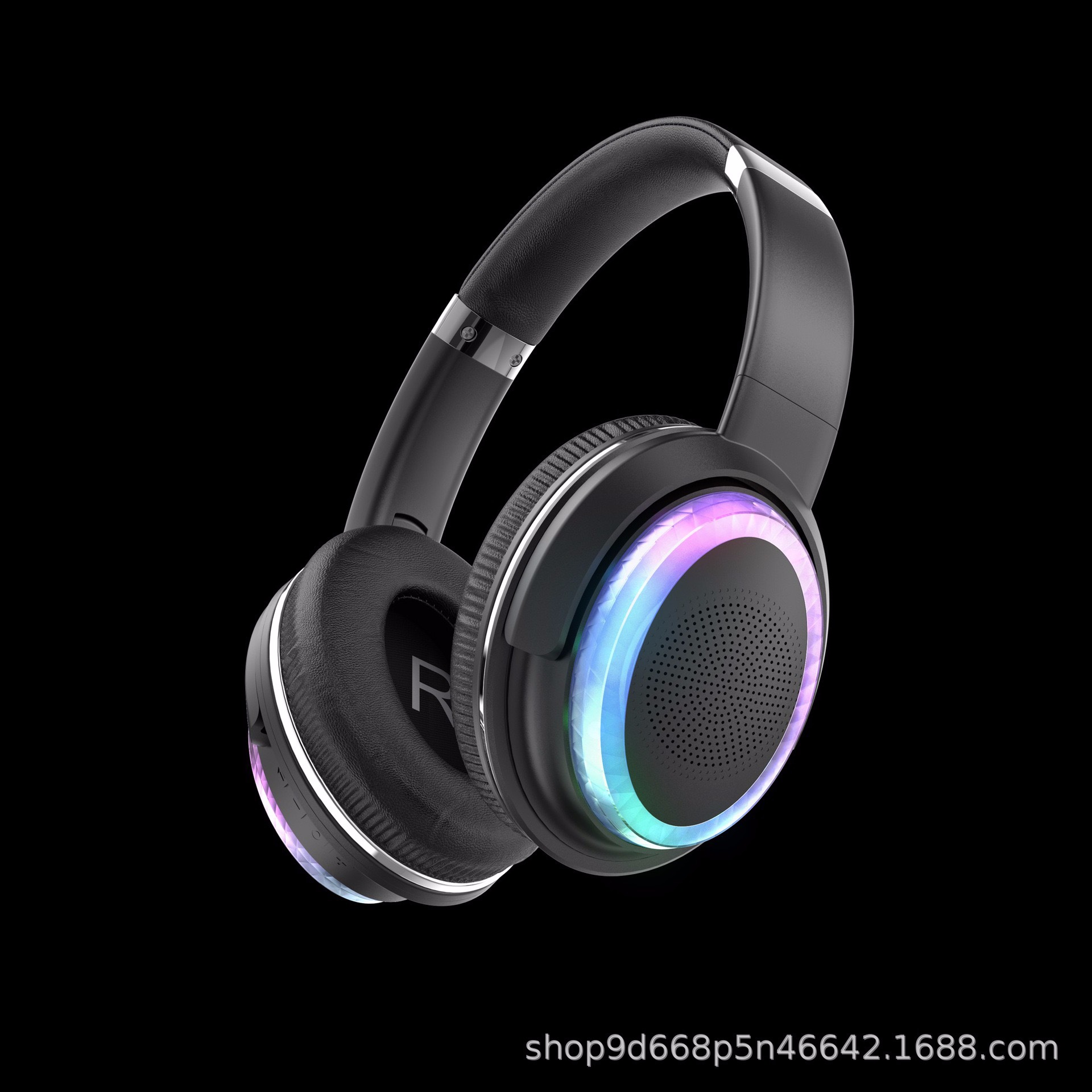 BT880 Over-Ear Bluetooth Speaker Headphones RGB Light Music Stereo Ultra-Long Battery Life External Speaker Headphones