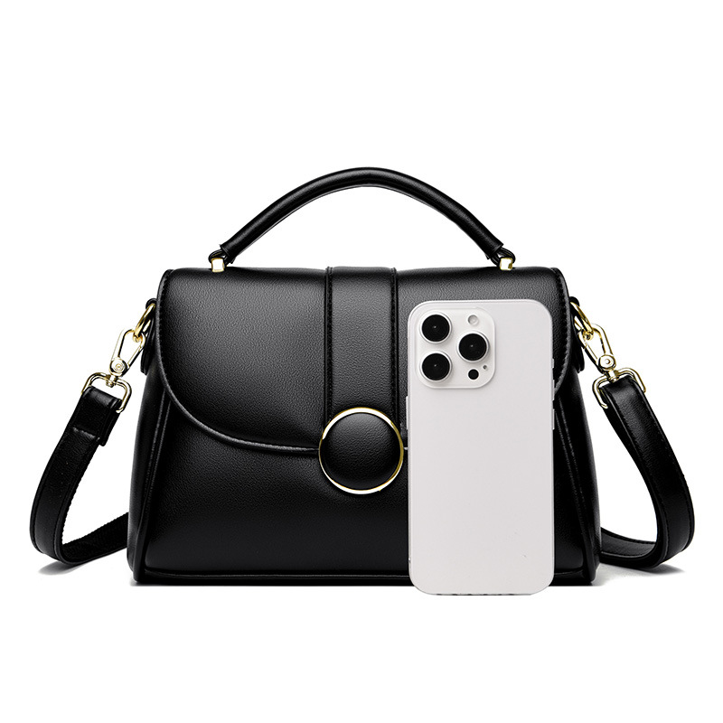 Department Store Handbag 2025 New Handbag Large Capacity Simple Soft Leather Shoulder Crossbody Bag