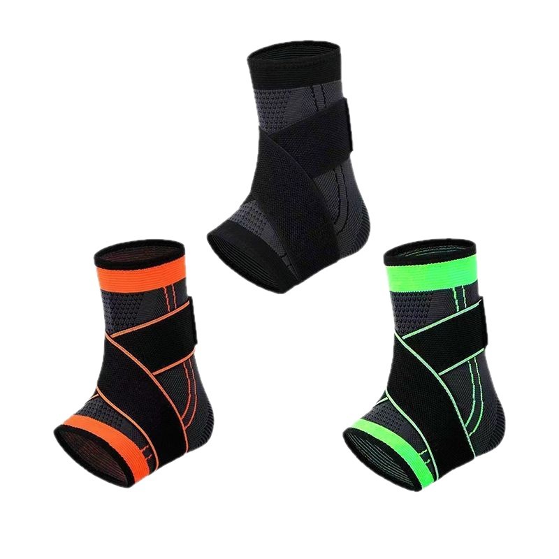 Sports ankle brace, running basketball football fixation anti-sprain, knitted elastic breathable cushioning compression ankle protection