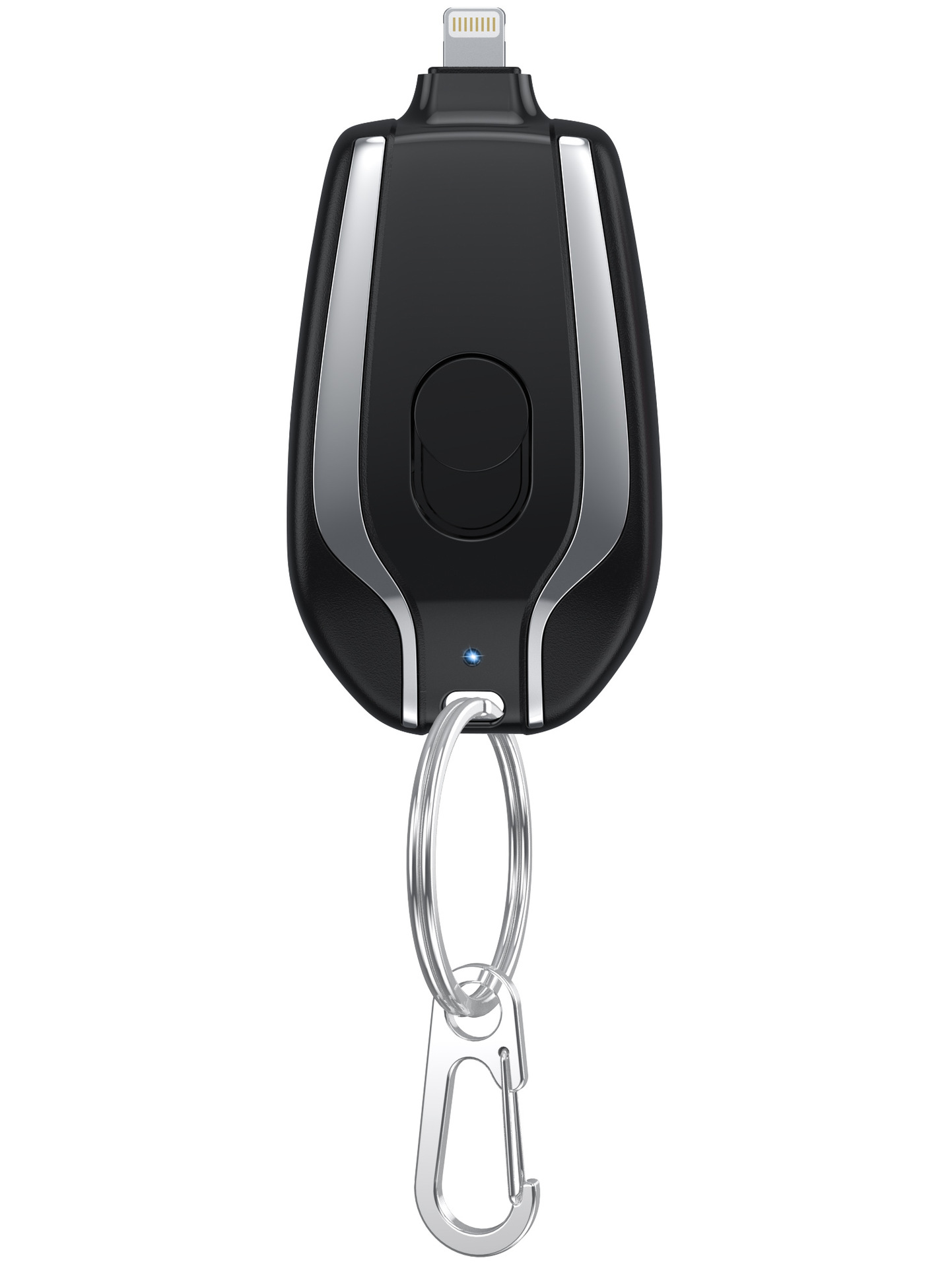 Mini keychain power bank wireless portable 1200mAh emergency power supply pocket portable mobile power bank