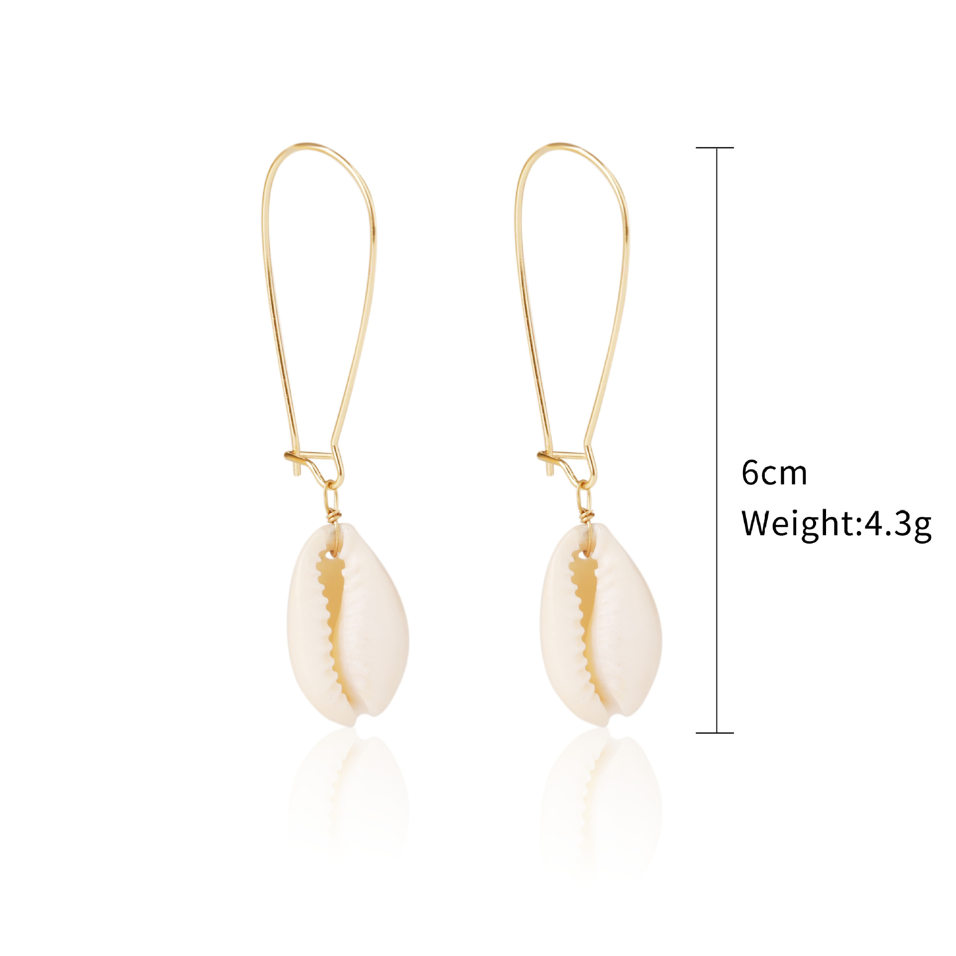 New ocean style earrings natural stone Bohemian shell earring set natural shell earrings