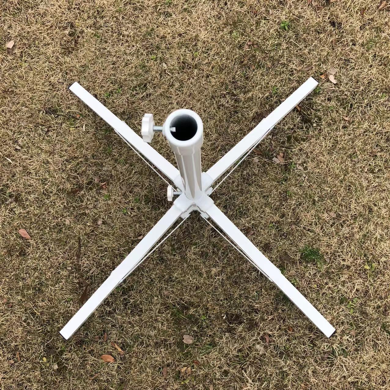 Sun umbrella folding iron base, cross umbrella base, outdoor umbrella folding base