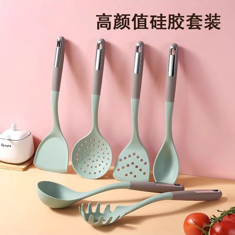 Silicone kitchen utensils kitchen supplies silicone spatula silicone slotted spatula kitchen silicone spatula cooking utensils frying household