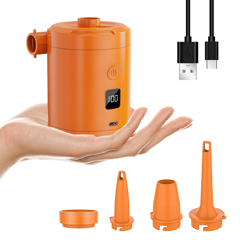 Outdoor camping wireless portable digital display battery level air pump air mattress swimming ring home vacuum compression bag air extraction