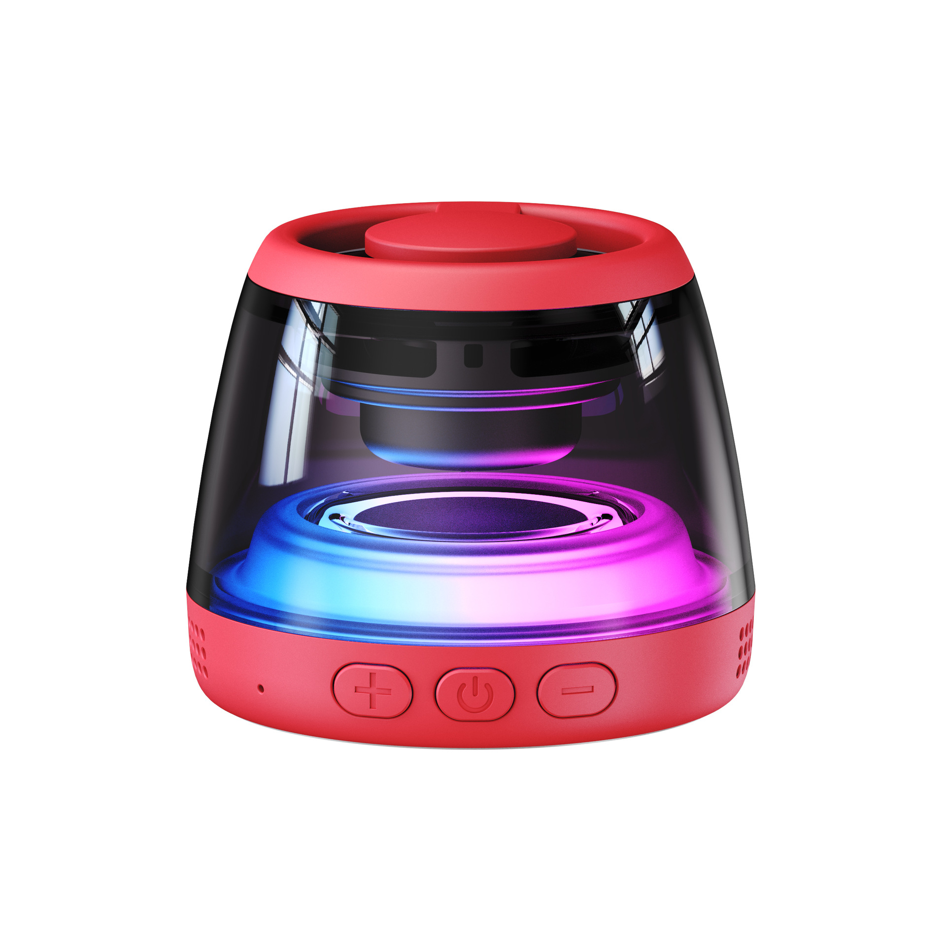 Magnetic Bluetooth speaker TWS wireless outdoor plug-in card magnetic small audio rgb light 6.0 Bluetooth small speaker